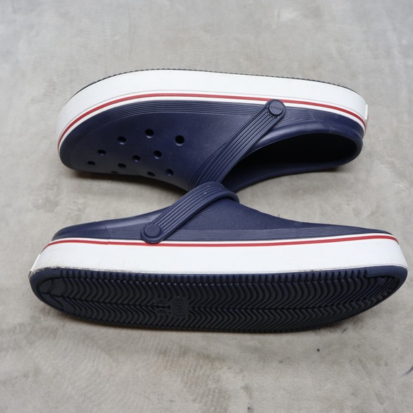 Crocs Mens 13 Sandals Blue Off Court Clogs Casual Lightweight Comfort Slip On main image 9